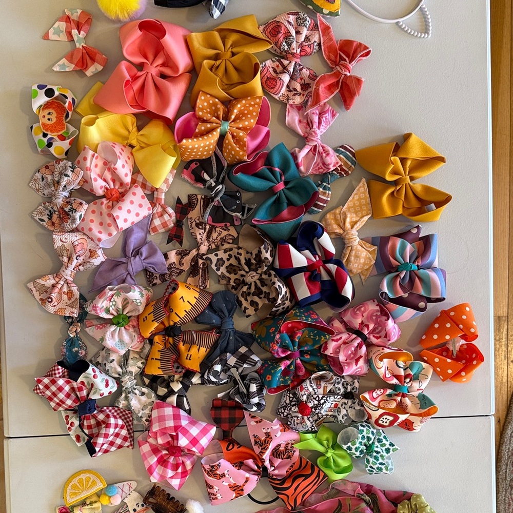 Colorful Bow Hair Accessories Set